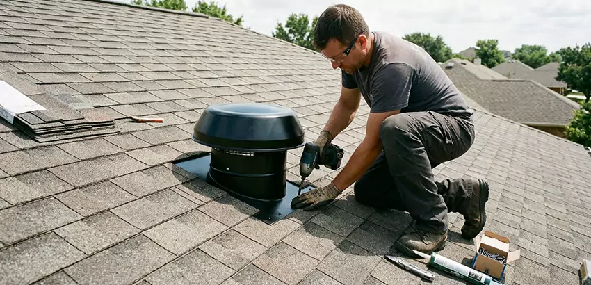 Roof Vent Fan Installation in Malden