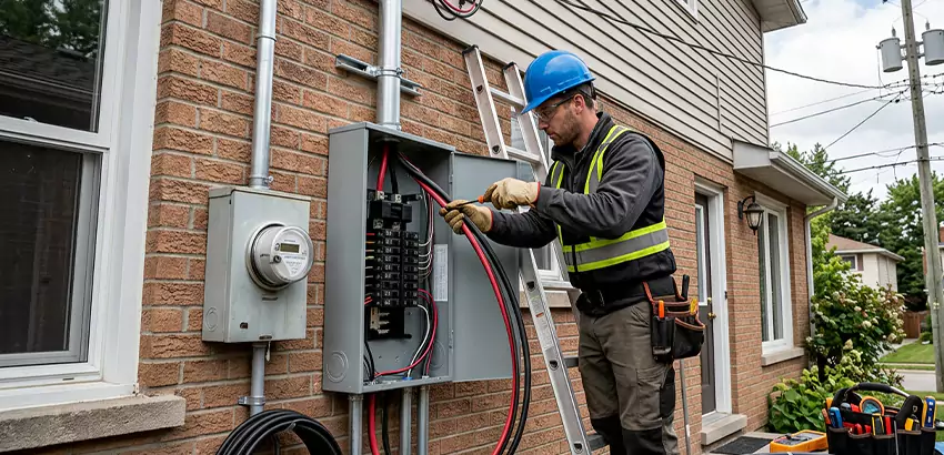 Outdoor Subpanel Installation in Malden