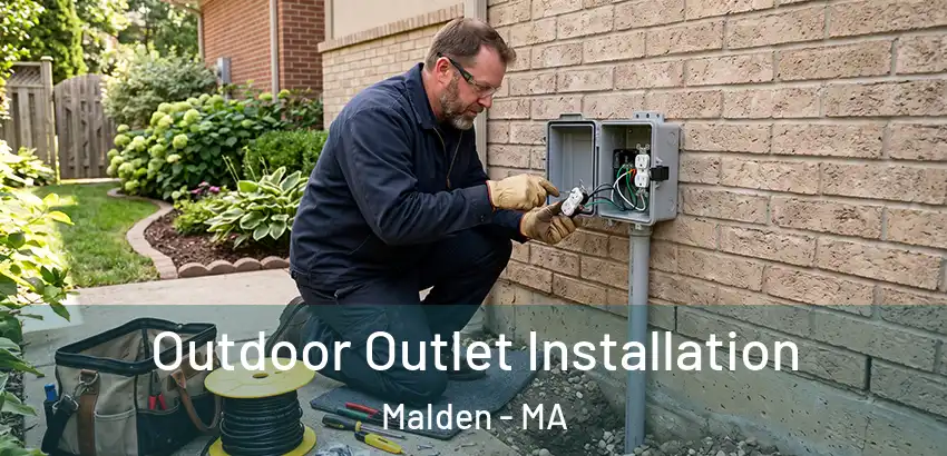 Outdoor Outlet Installation Malden - MA